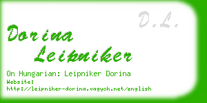dorina leipniker business card